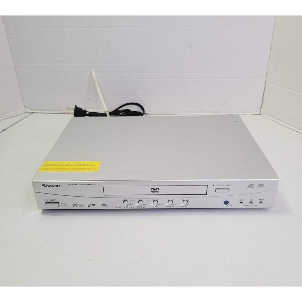 Norcent DP313 DVD Player Silver MP3 CD-R RW